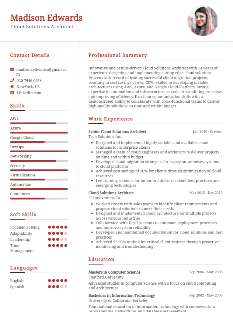 Classic CV Template