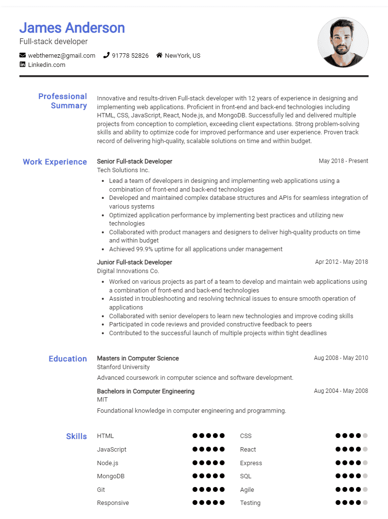 Minimalist CV Template
