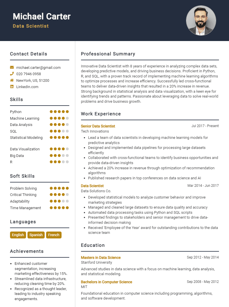 Visionary CV Template
