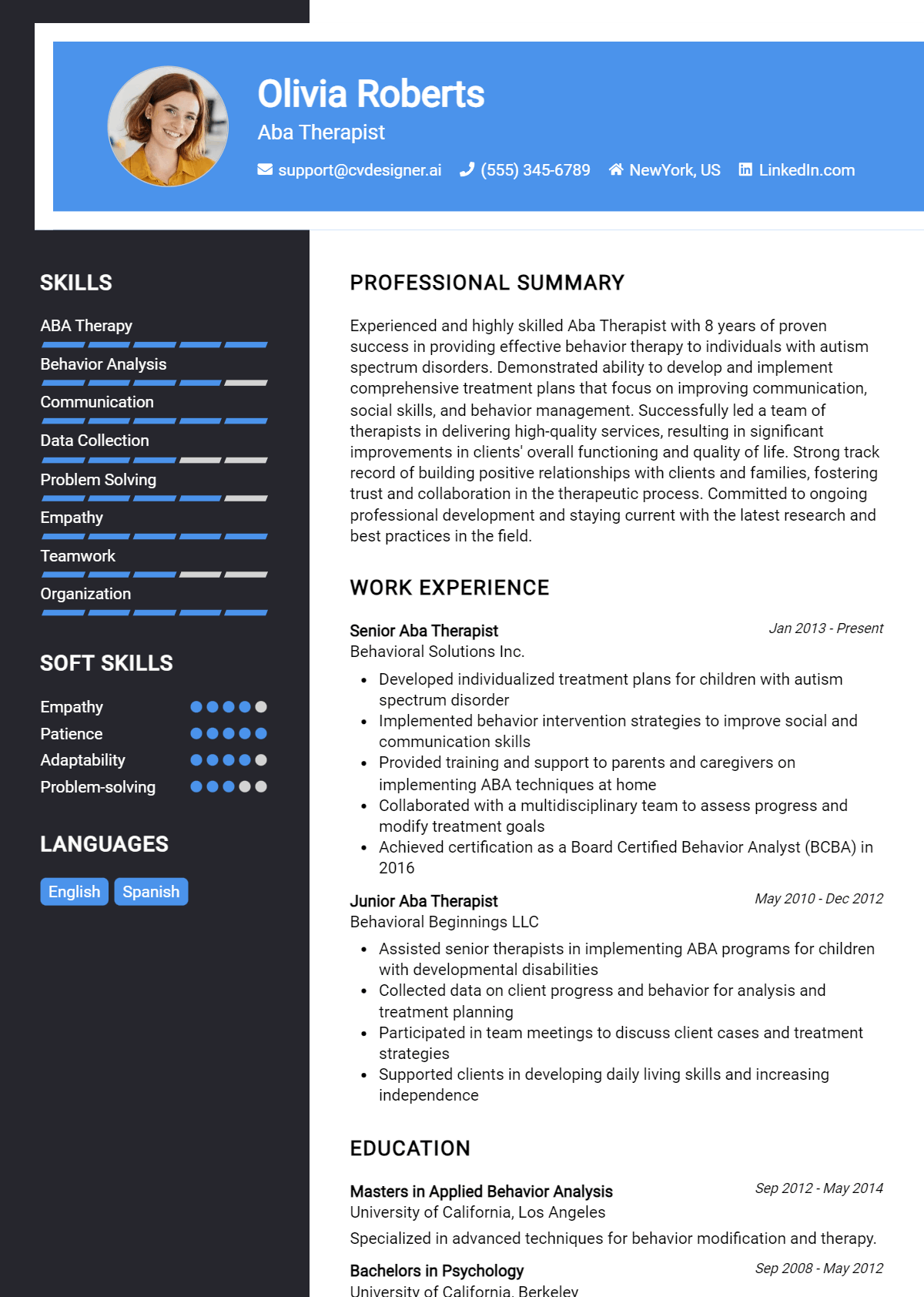 Aba Therapist Resume Example for 2026: Expert Tips & Templates Preview