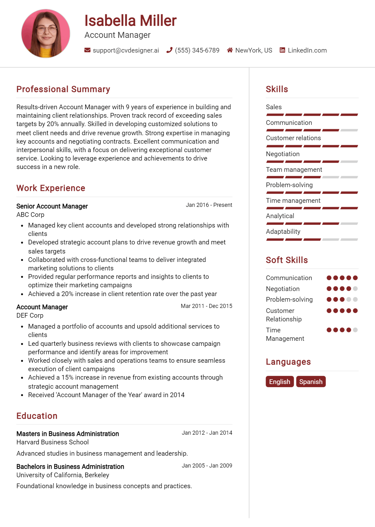 Account Manager Resume Example for 2026: Best Writing Tips Preview