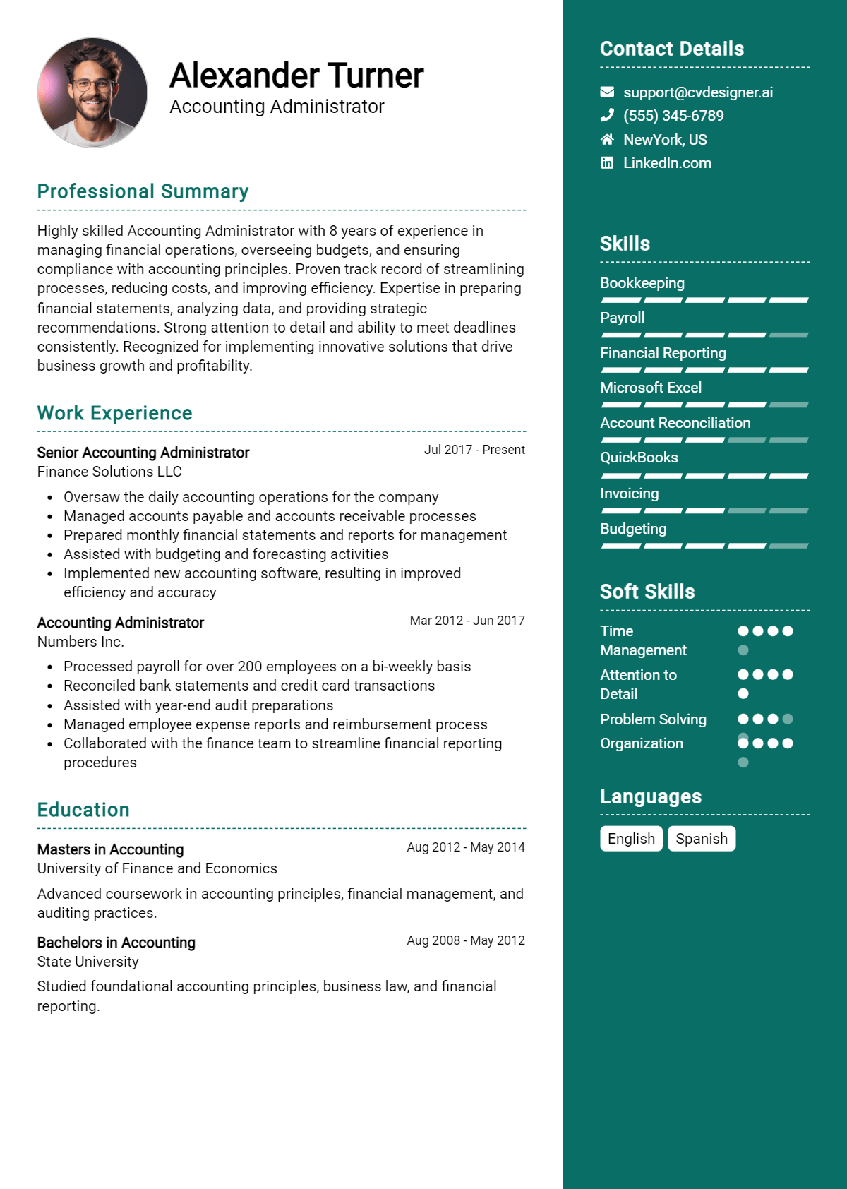 12 Accounting Administrator Resume Examples And Templates for 2026 Preview