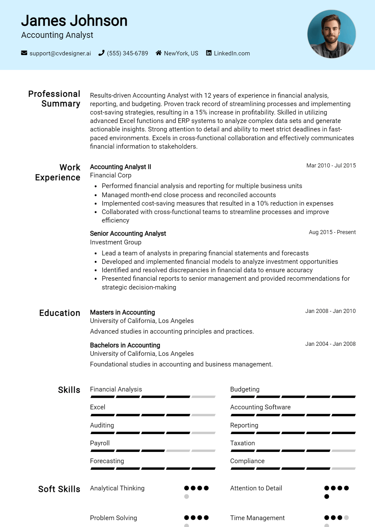 14 Accounting Analyst Resume Examples And Templates for 2026 Preview