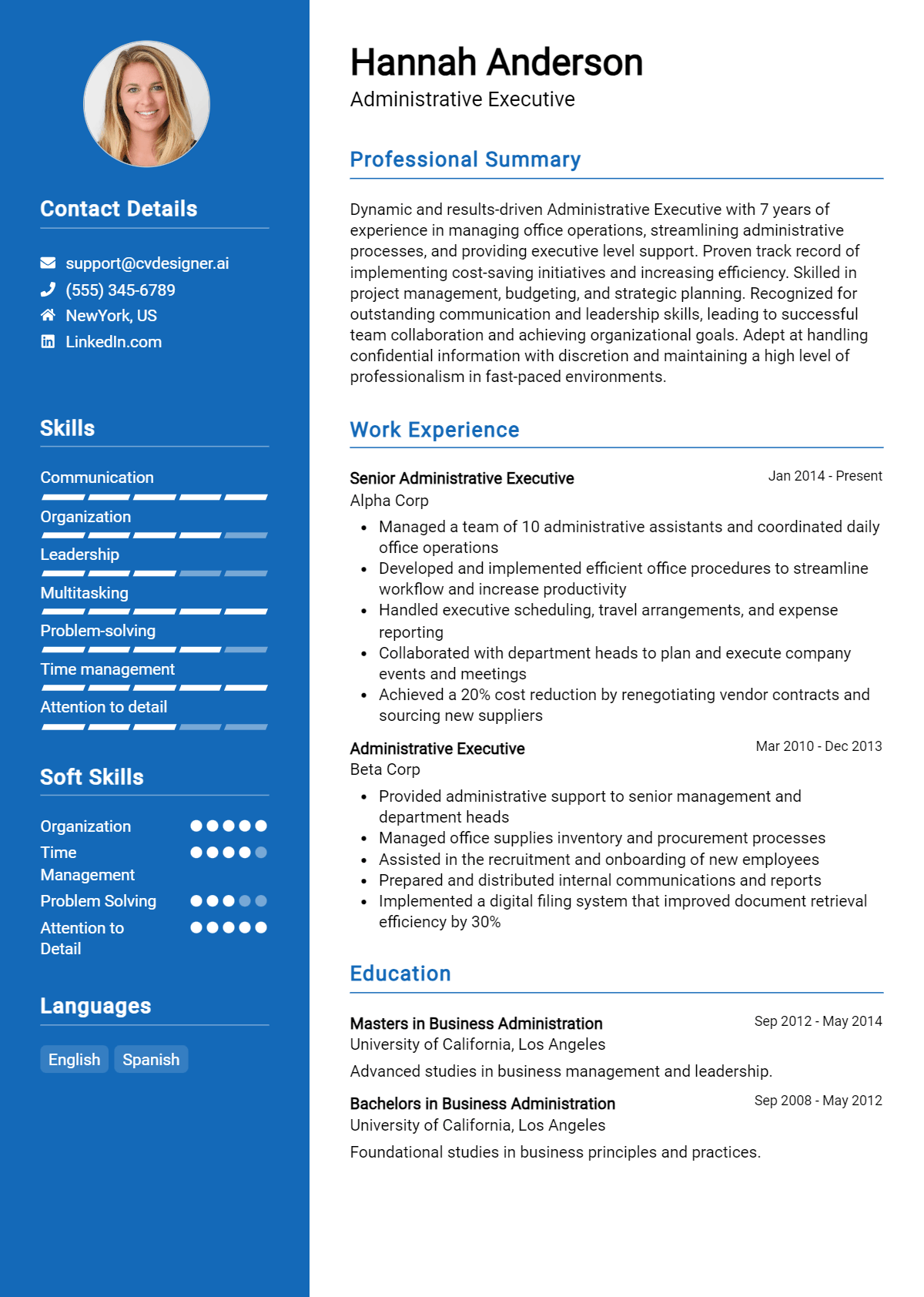 24 Administrative Executive Resume Examples for 2026: How to Create a Professional CV Preview
