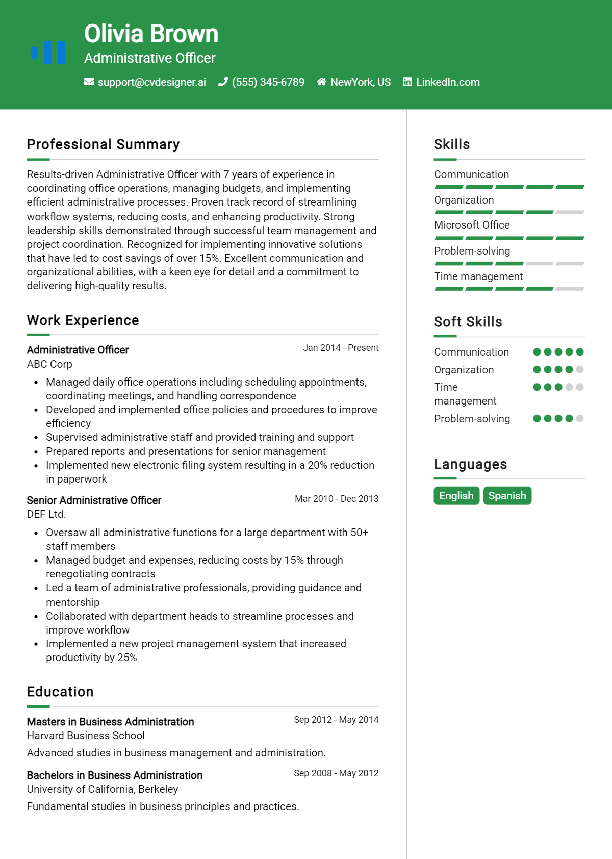 14 Administrative Officer Resume Examples for 2026: Tips to Stand Out Preview