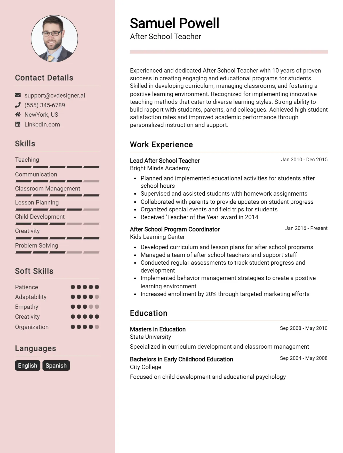 12 School Teacher CV Examples And Templates For 2026 Preview