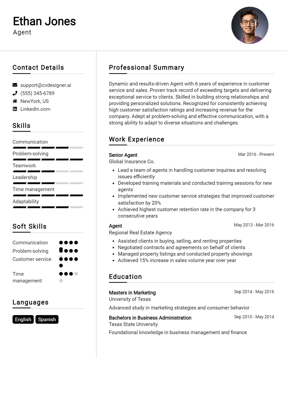 Agent Resume Example for 2026: Expert Tips & Templates Preview