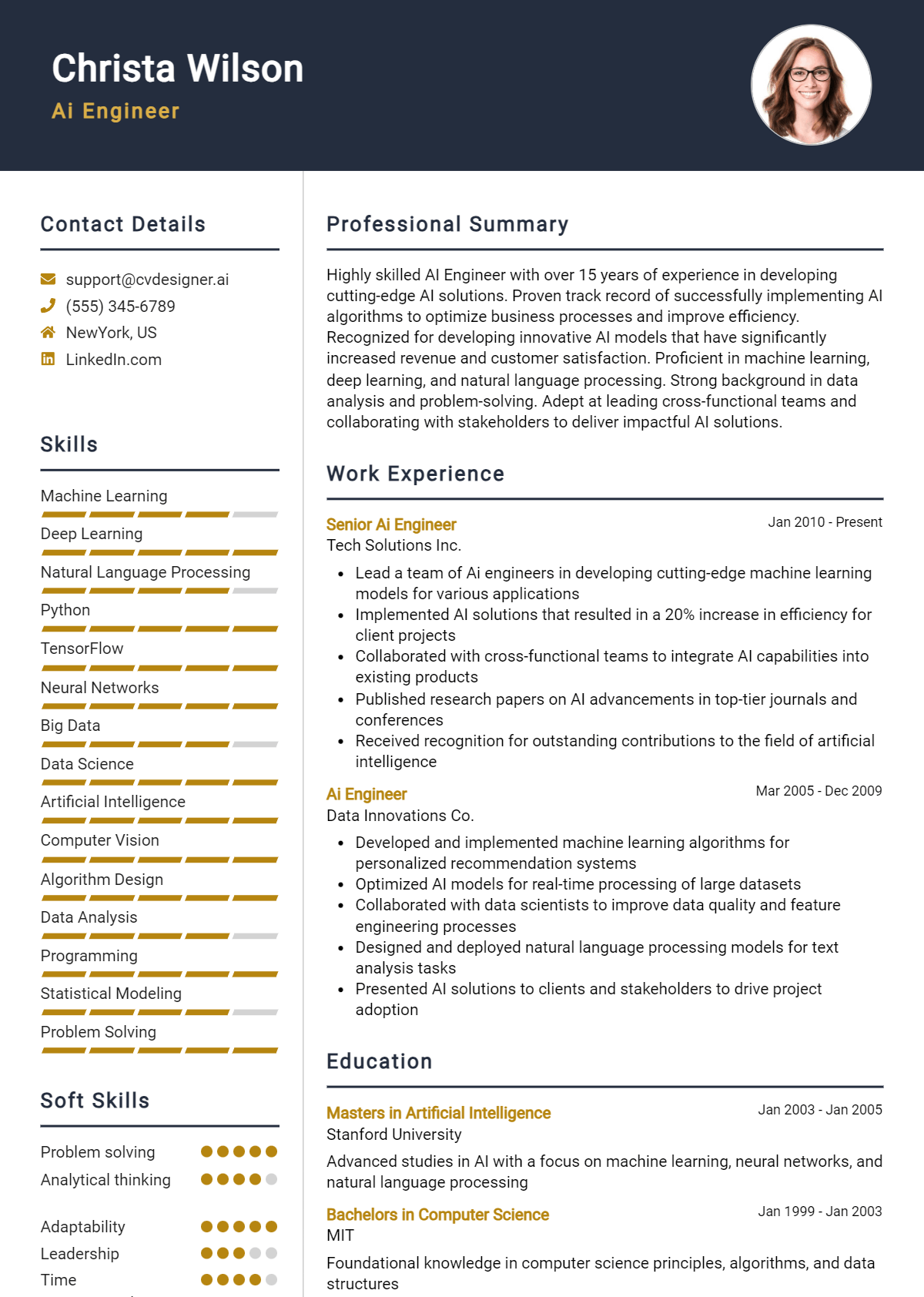 14 AI Engineer CV Examples And Templates for 2026: Best Writing Guide Preview
