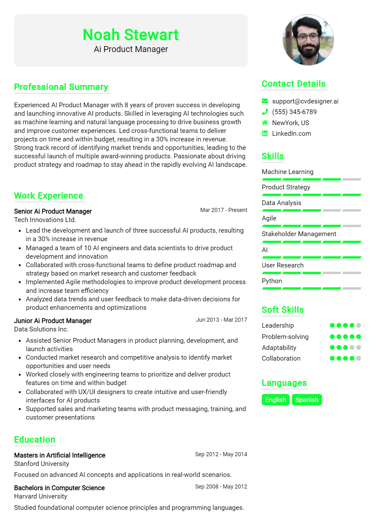 10 AI Product Manager Resume Examples for 2026: Effective Tips Preview