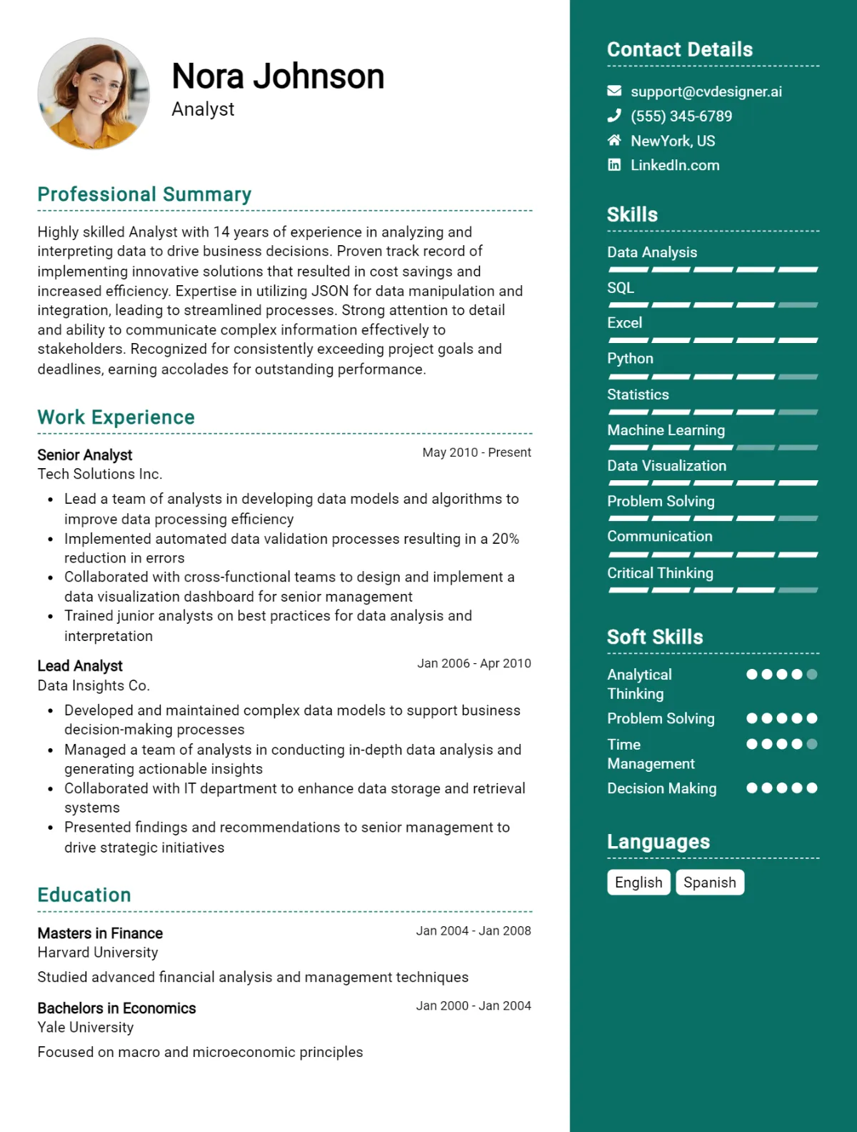 18 Analyst CV Examples And Downloadable Templates For 2026 Preview