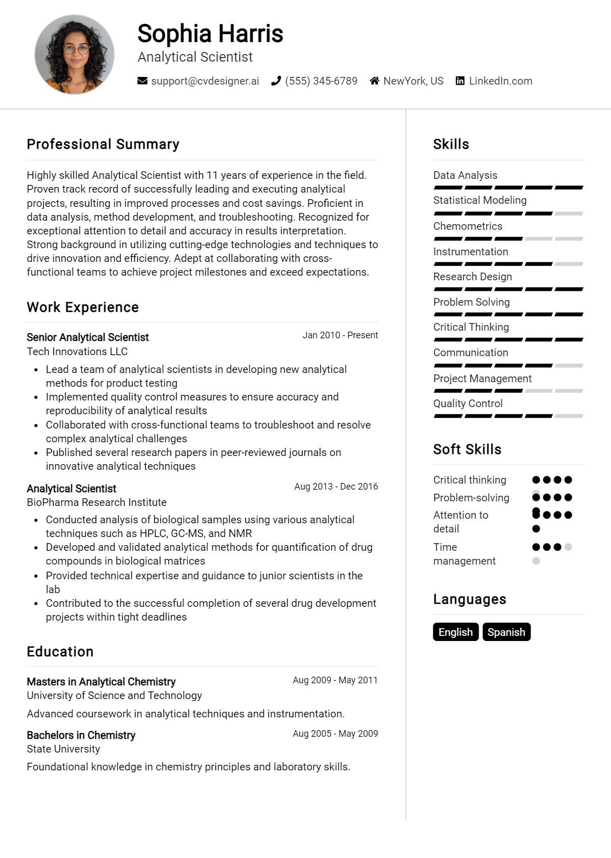 9 Analytical Scientist Resume Examples for 2026: Effective CV Writing Tips Preview