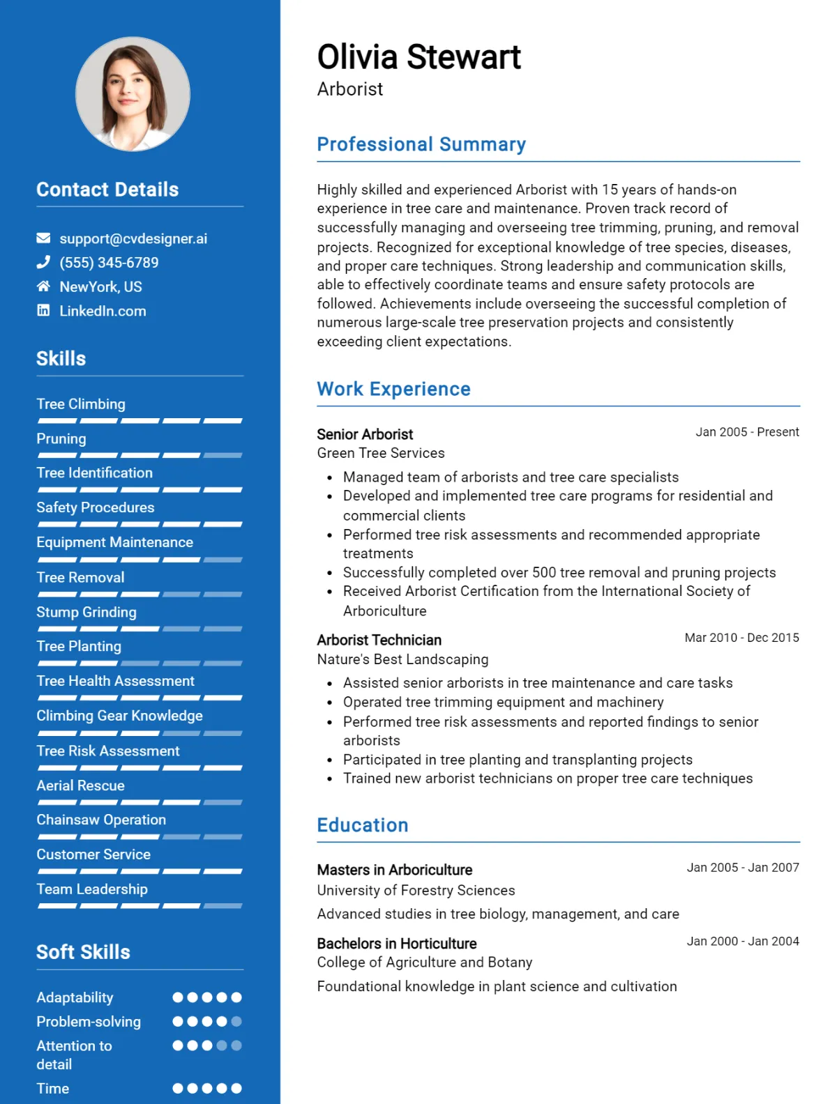 Arborist CV Example For 2026: Top Tips & Samples Preview
