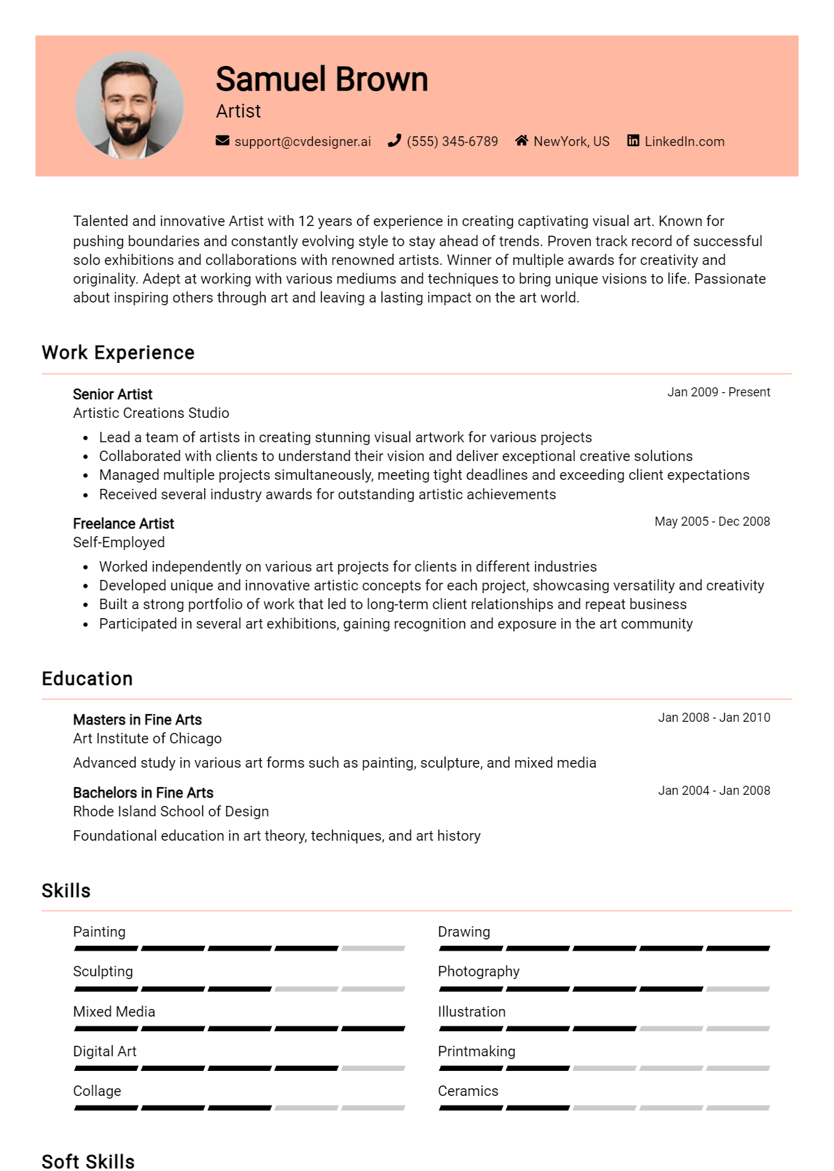 Artist Resume Example for 2026: Expert Tips Preview