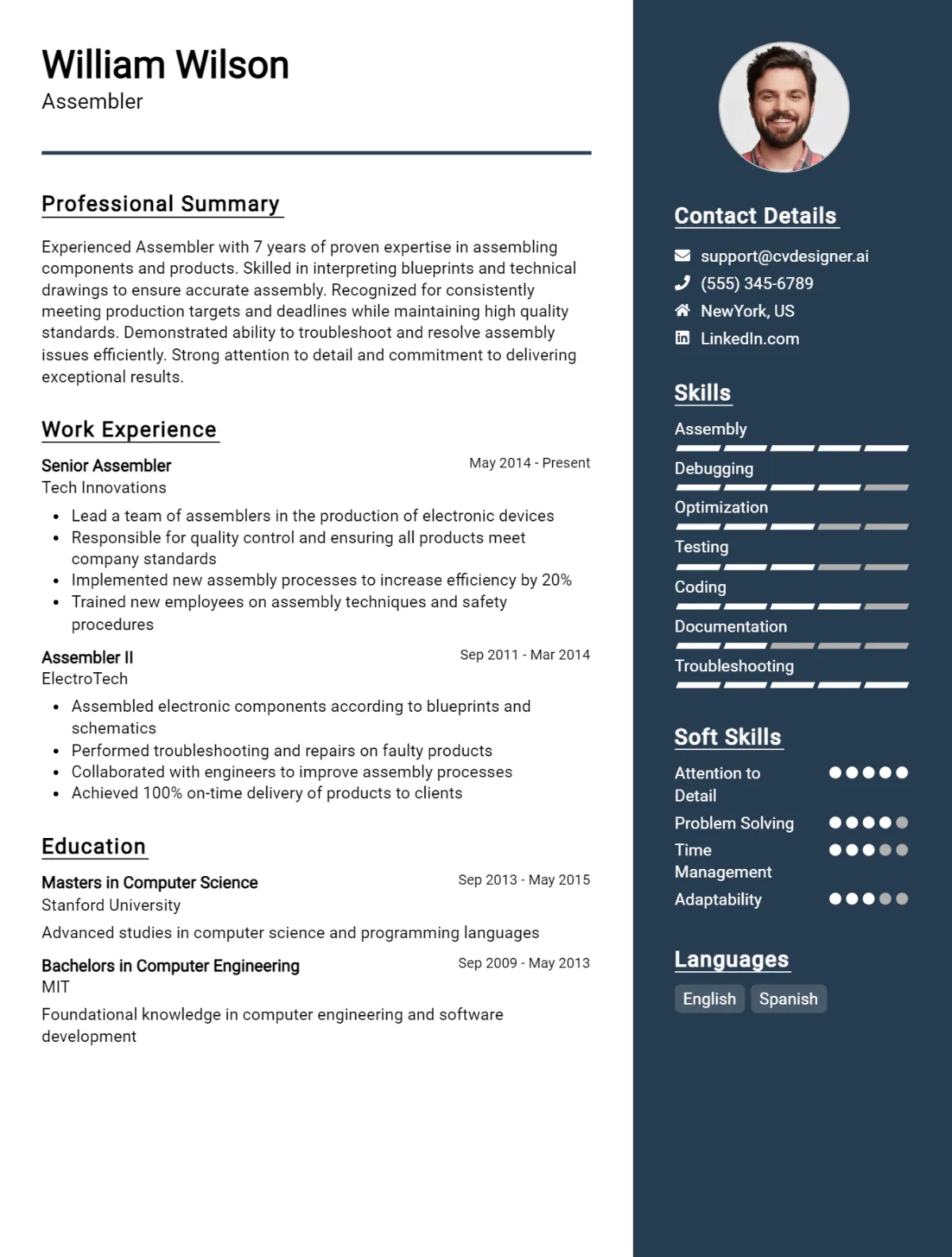 Assembler CV Example For 2026: Proven Tips & Templates Preview