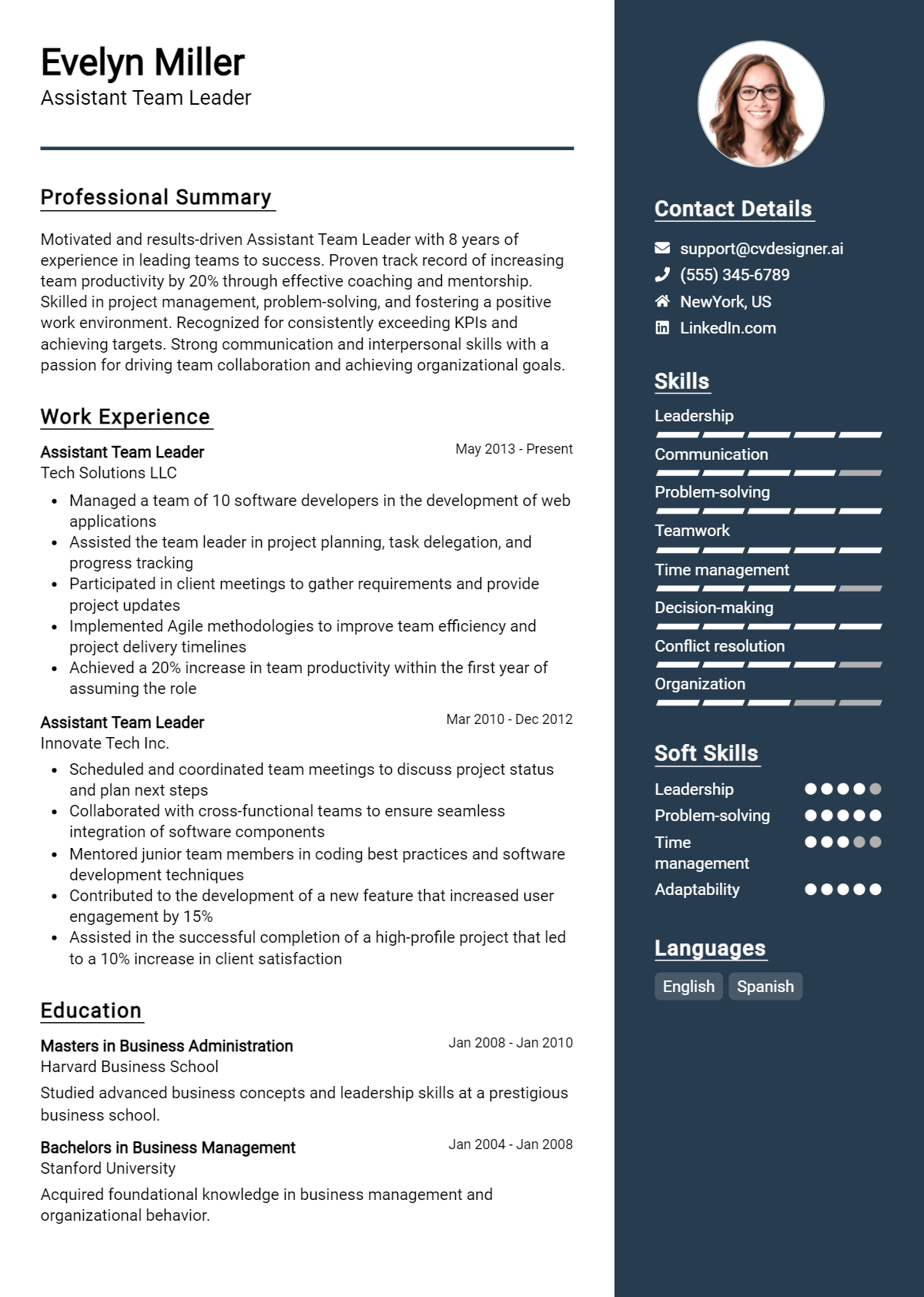 10 Assistant Team Leader Resume Examples for 2026: Effective Tips Preview