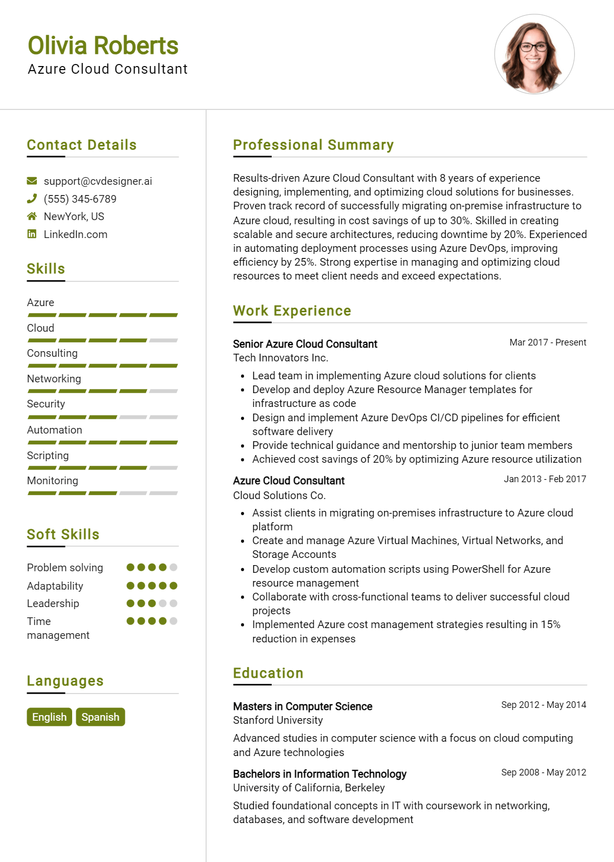 10 Azure Cloud Consultant Resume Examples for 2026: Downloadable Templates Preview