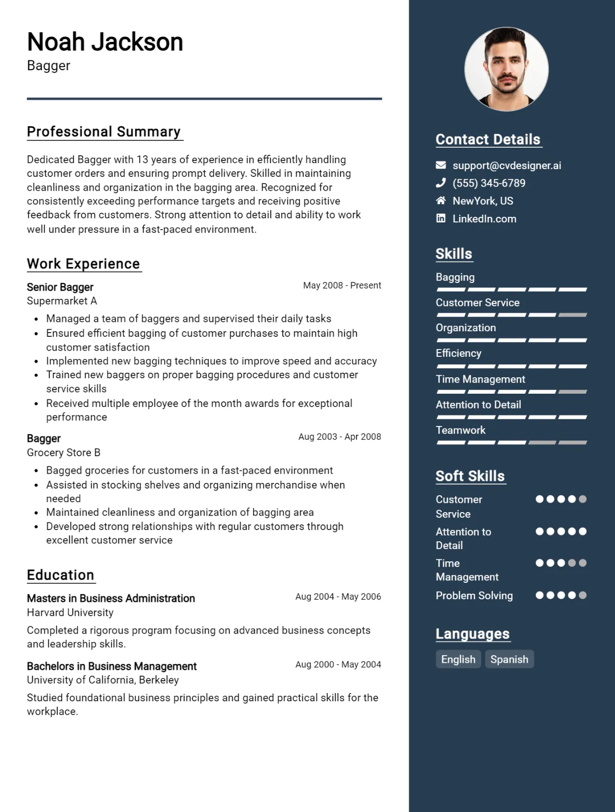 Bagger CV Example For 2026: Tips to Stand Out Preview