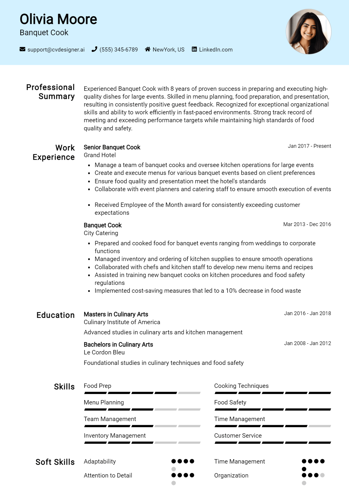 Banquet Cook Resume Example for 2026: Top CV Skills Preview