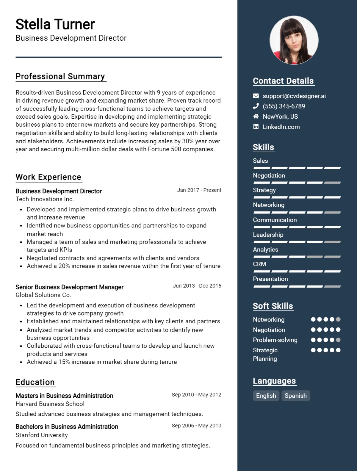 Business Development Director CV Example For 2026: Top Tips & Samples Preview