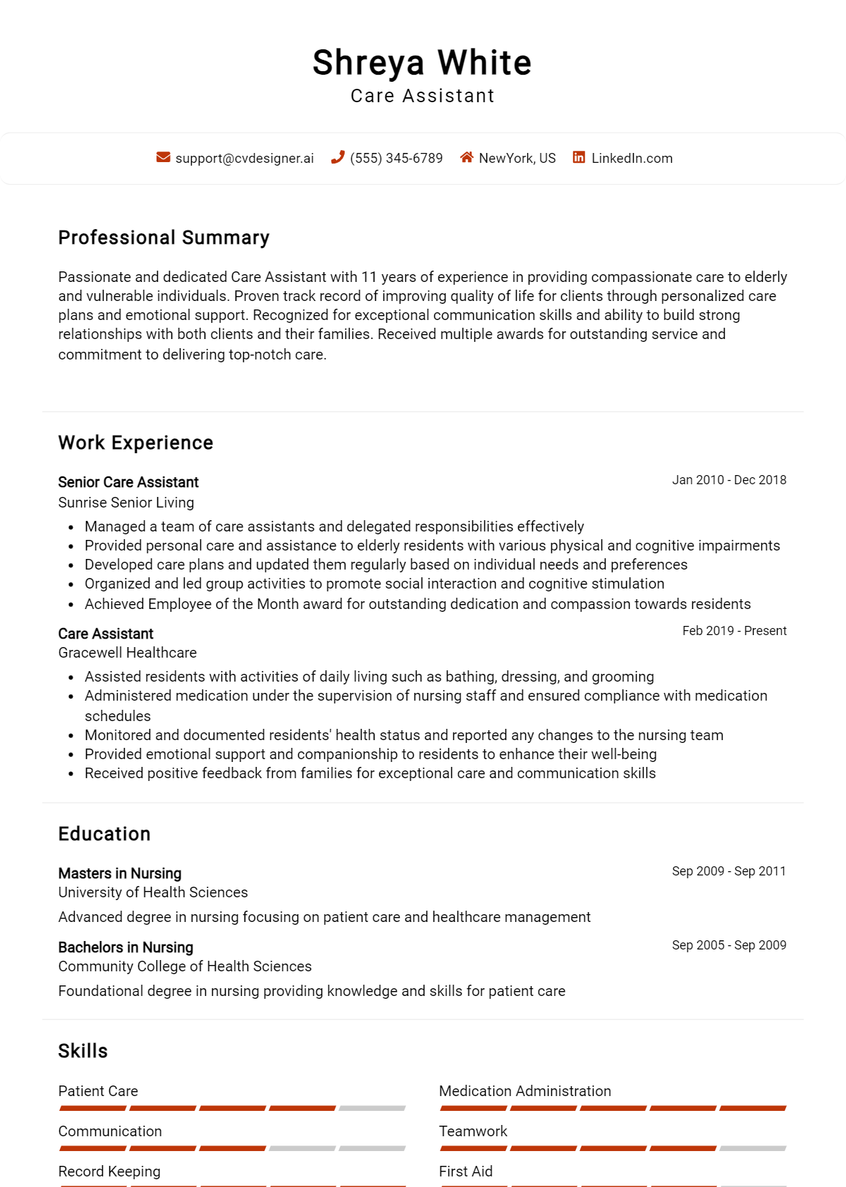 Care Assistant Resume Example for 2026: Expert Tips & Templates Preview