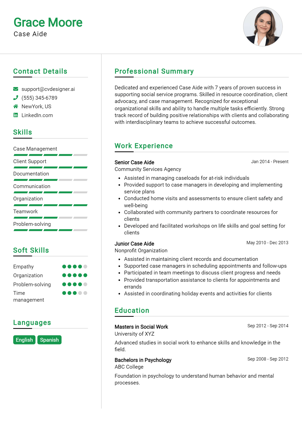 Case Aide Resume Example for 2026: Effective Tips Preview