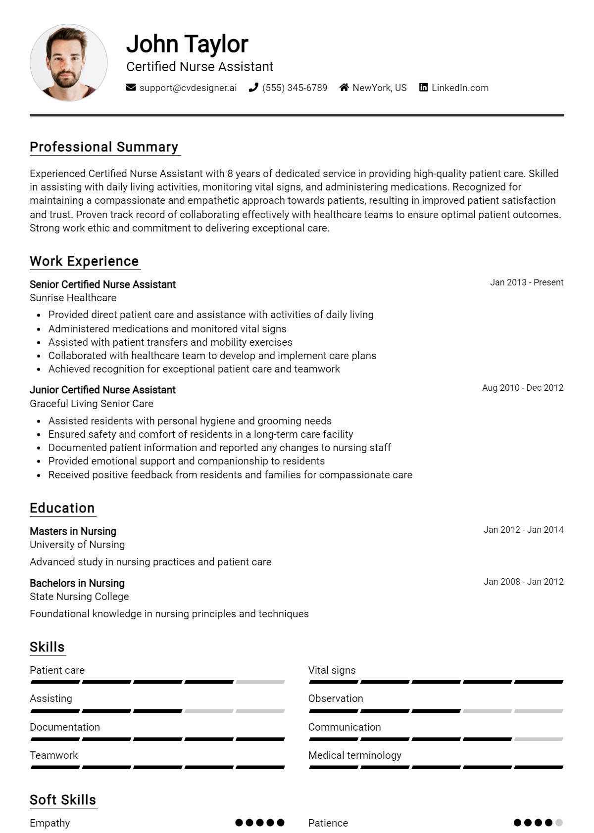 26 Certified Nurse Assistant Resume Examples for 2026: Expert Tips & Templates Preview