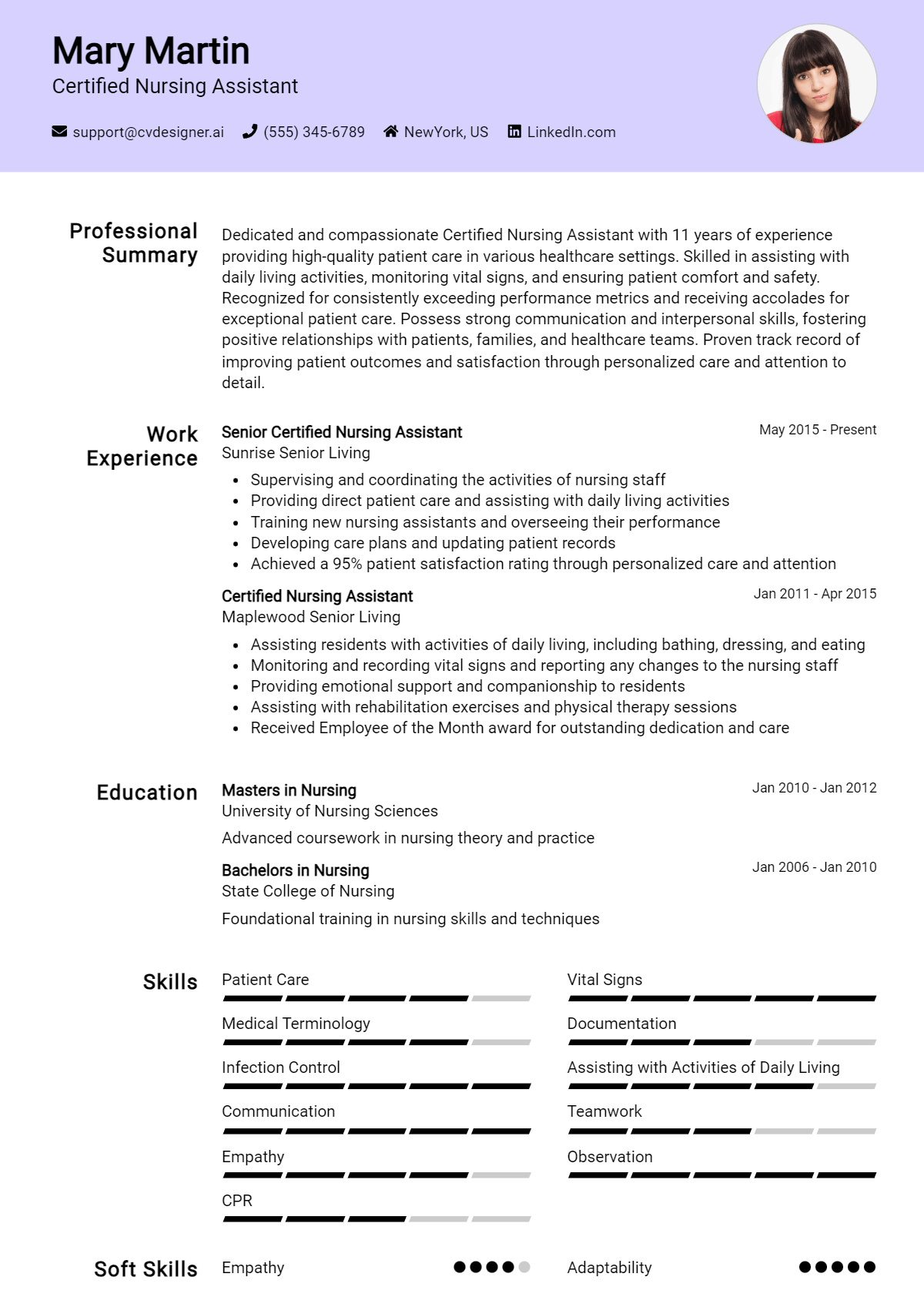 Certified Nursing Assistant Resume Example for 2026: Proven Tips & Templates Preview