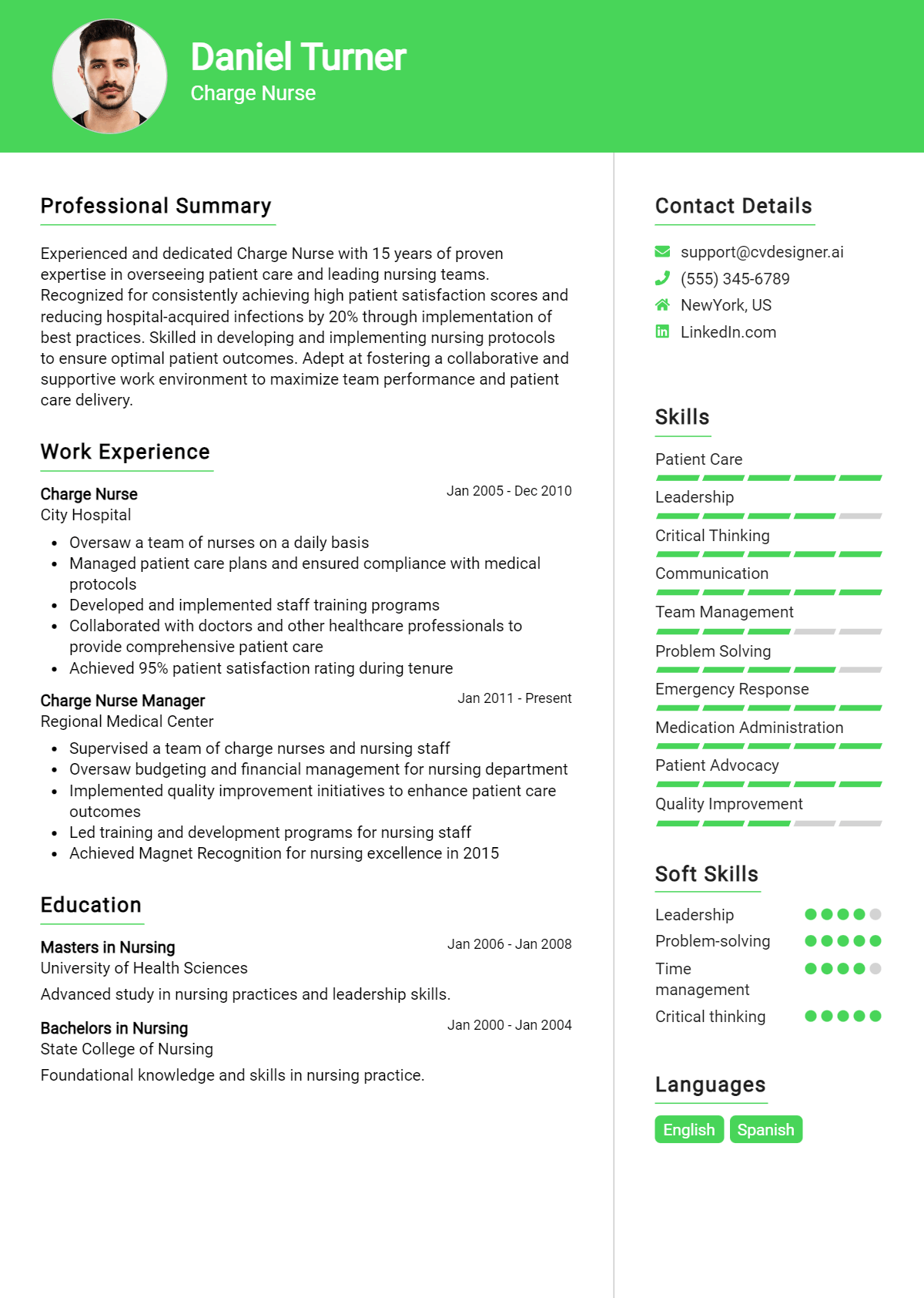 26 Charge Nurse Resume Examples for 2026: Tips & Templates Preview