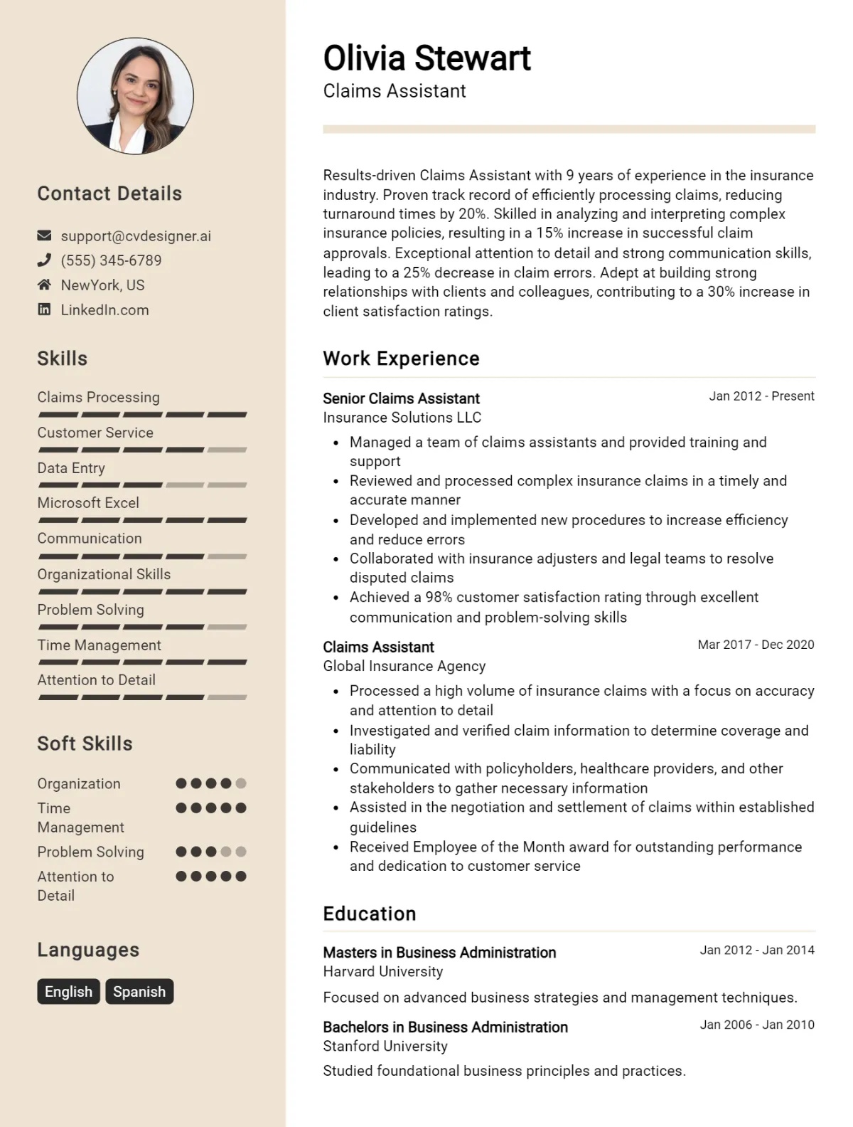 Claims Assistant CV Example For 2026: Top Tips & Samples Preview