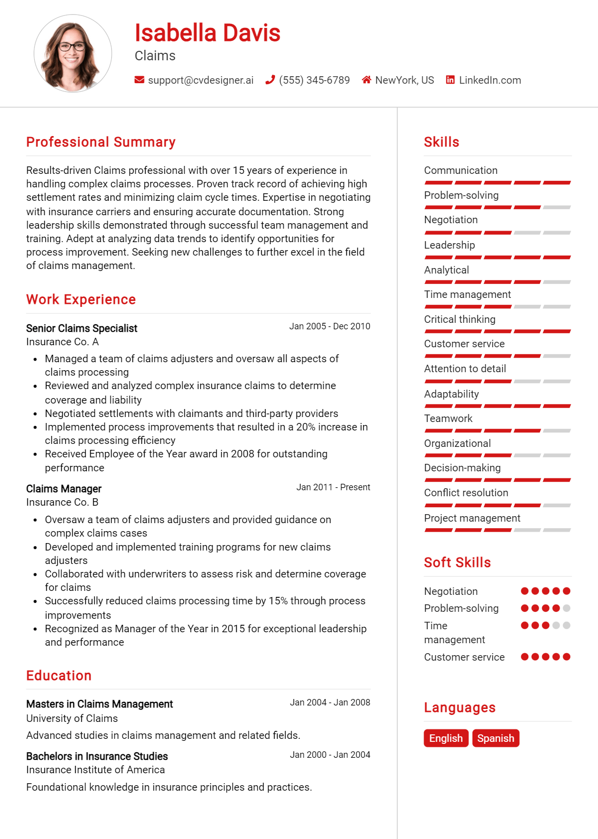 Claims Resume Example for 2026: Expert Tips & Templates Preview