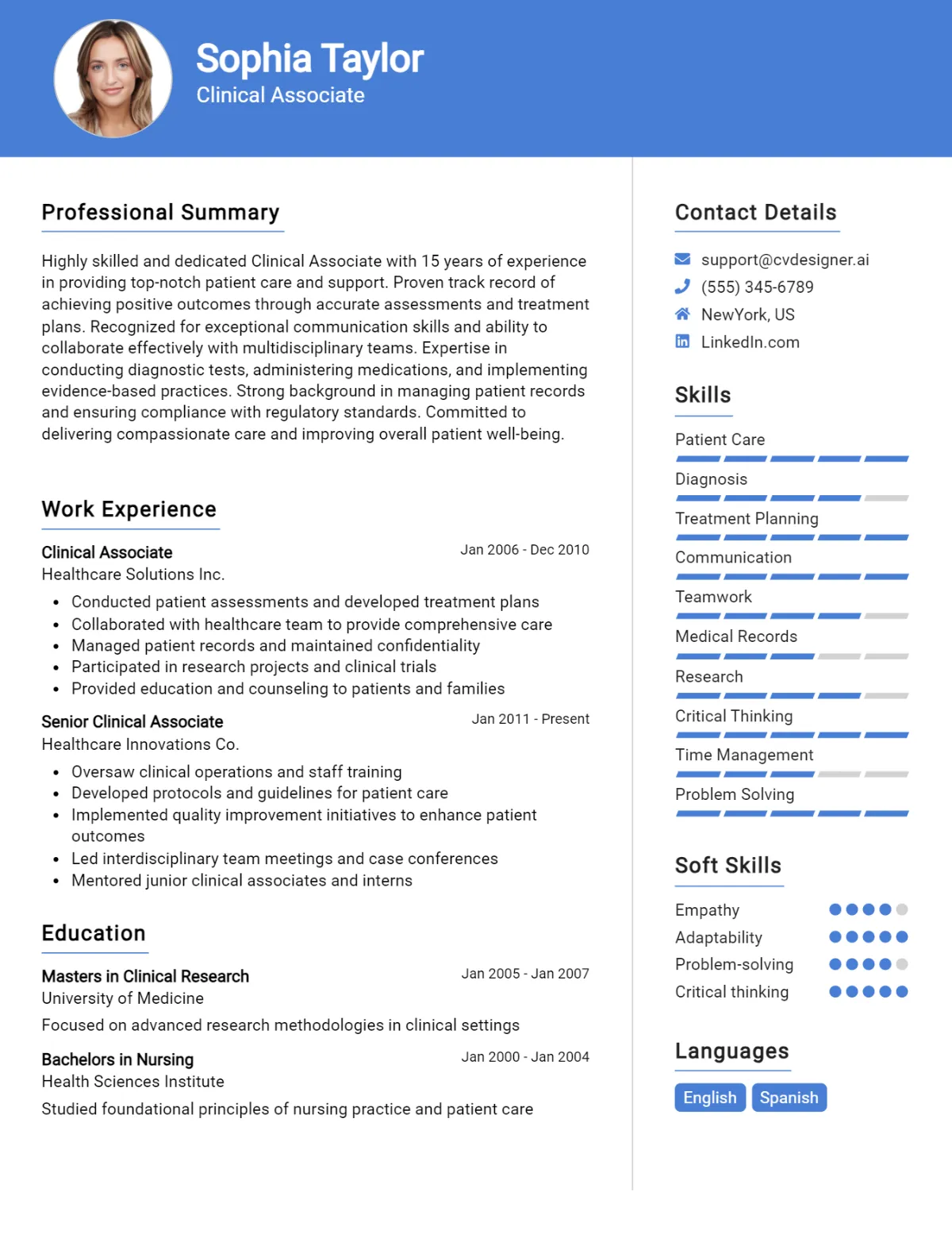 Clinical Associate CV Example For 2026: How to Craft a Winning CV Preview