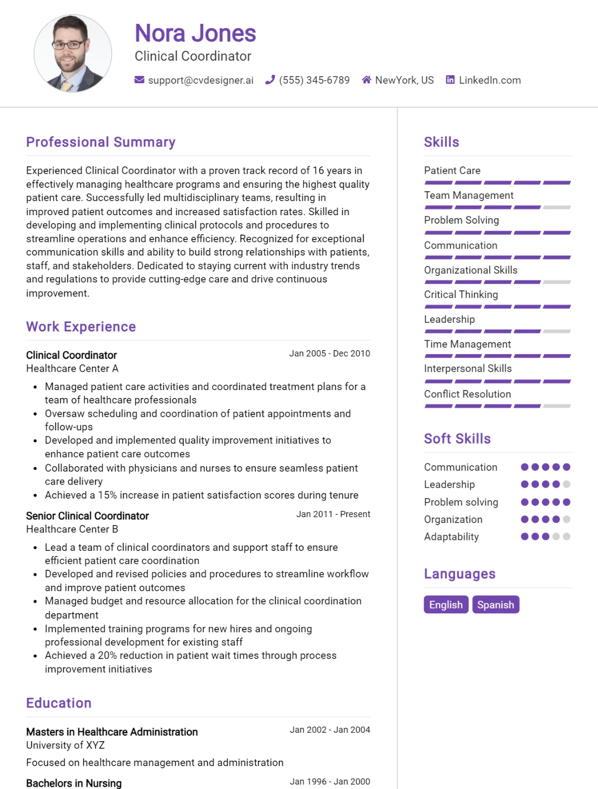Clinical Coordinator CV Example For 2026: Top Tips & Samples Preview