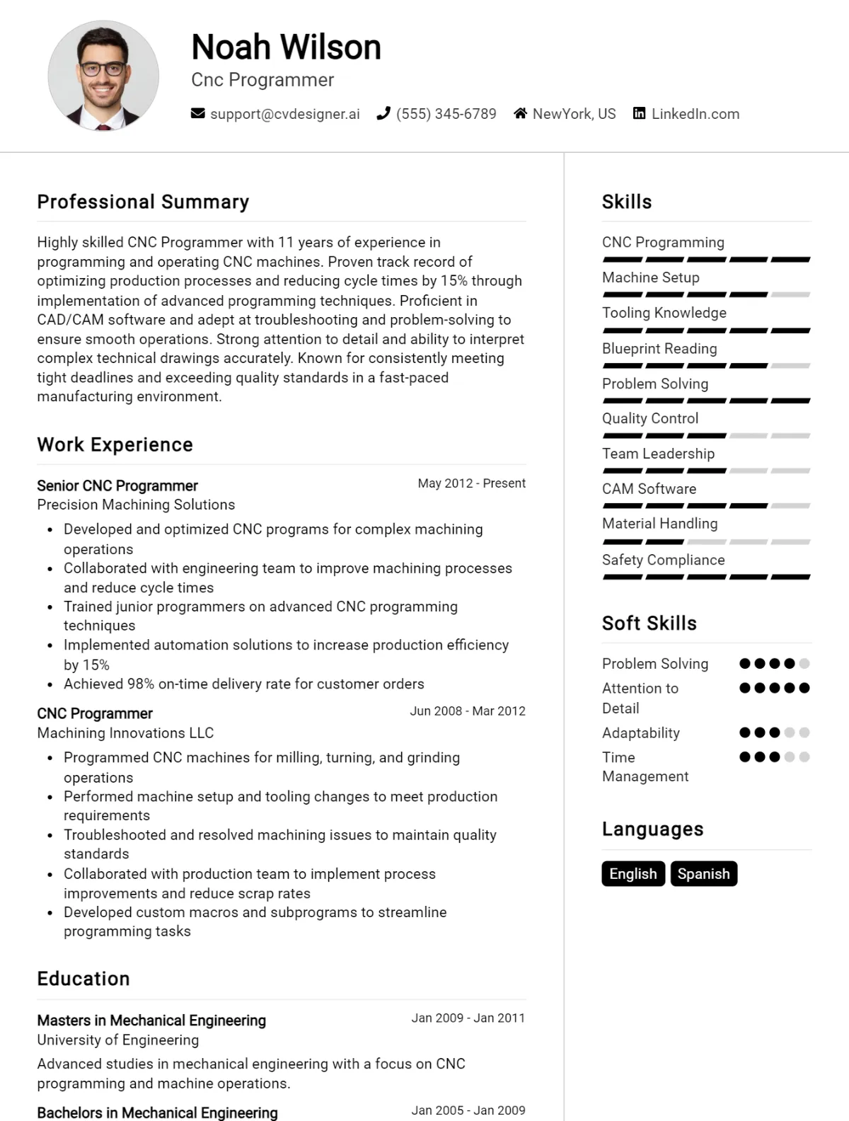 Associate Software Engineer CV Example For 2026: Professional CV Templates Preview