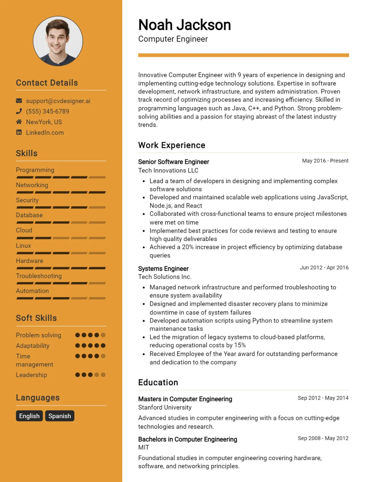 Computer Engineer CV Example For 2026: Best Formatting Tips Preview