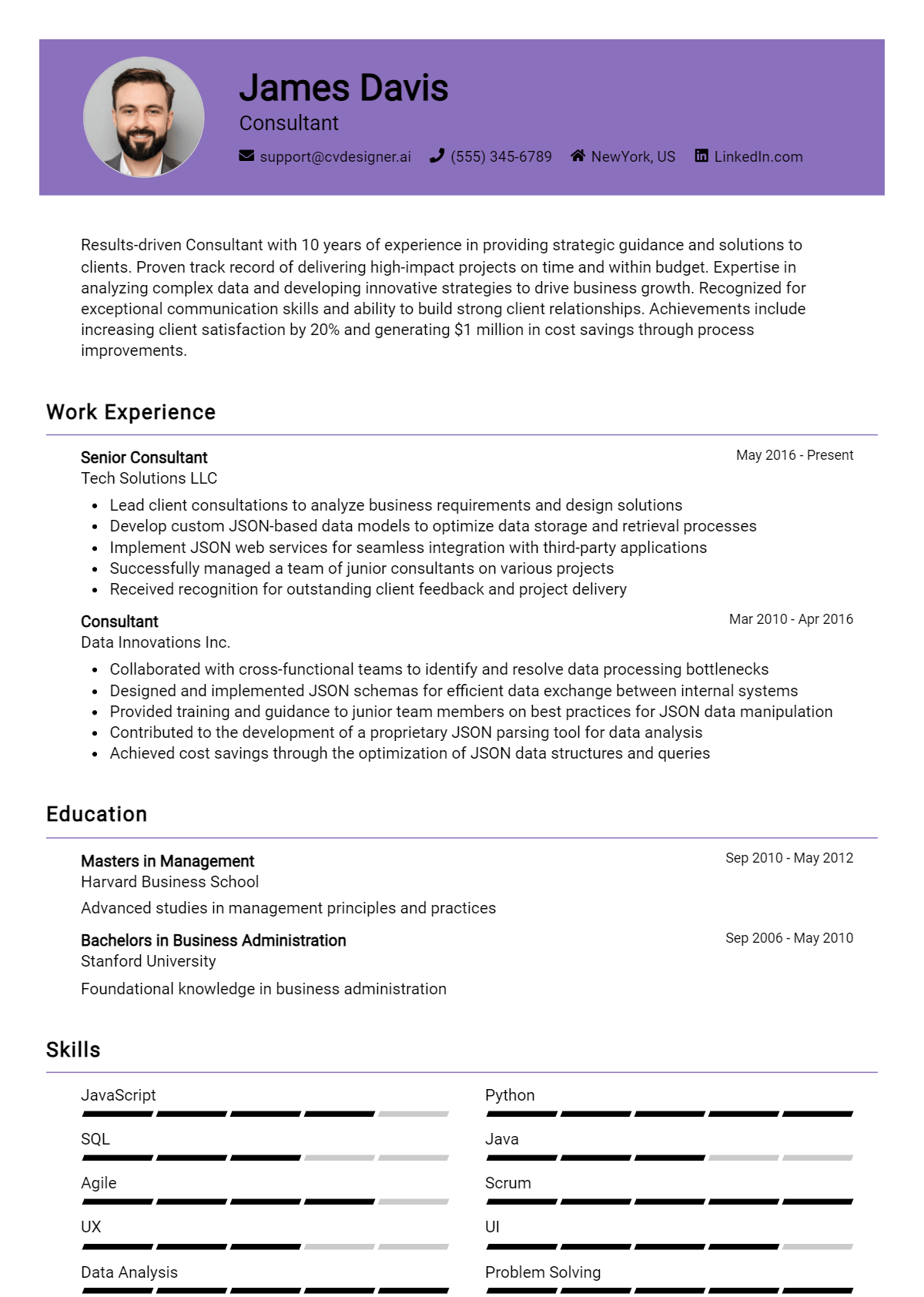 12 Consultant Resume Examples for 2026: Top CV Skills Preview