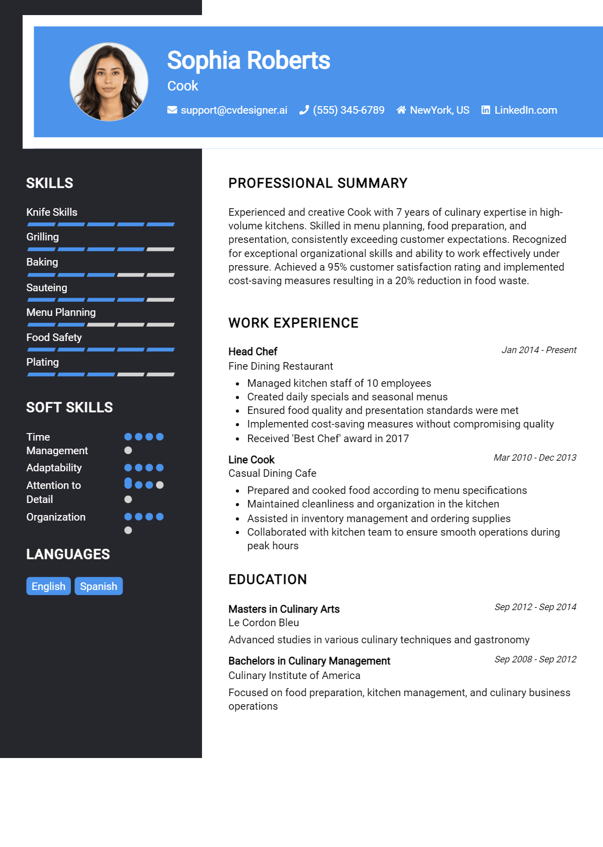 Cook Resume Example for 2026: Best Formatting Tips Preview