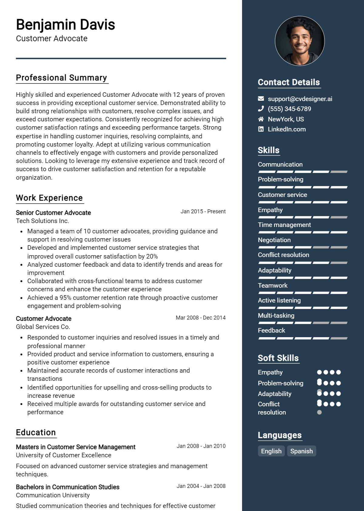 9 Customer Advocate Resume Examples And Templates for 2026 Preview