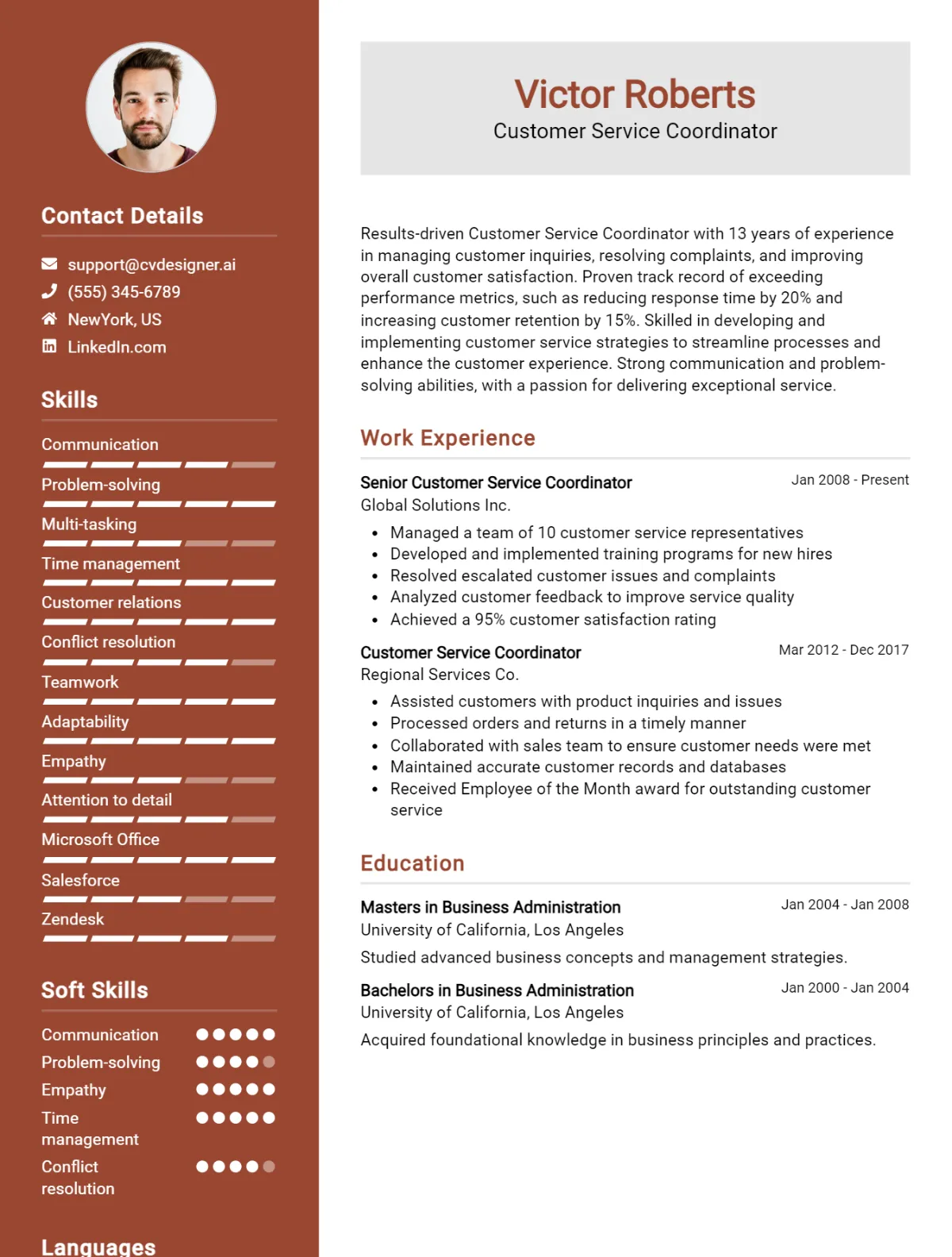 10 Customer Service Coordinator CV Examples For 2026 Preview