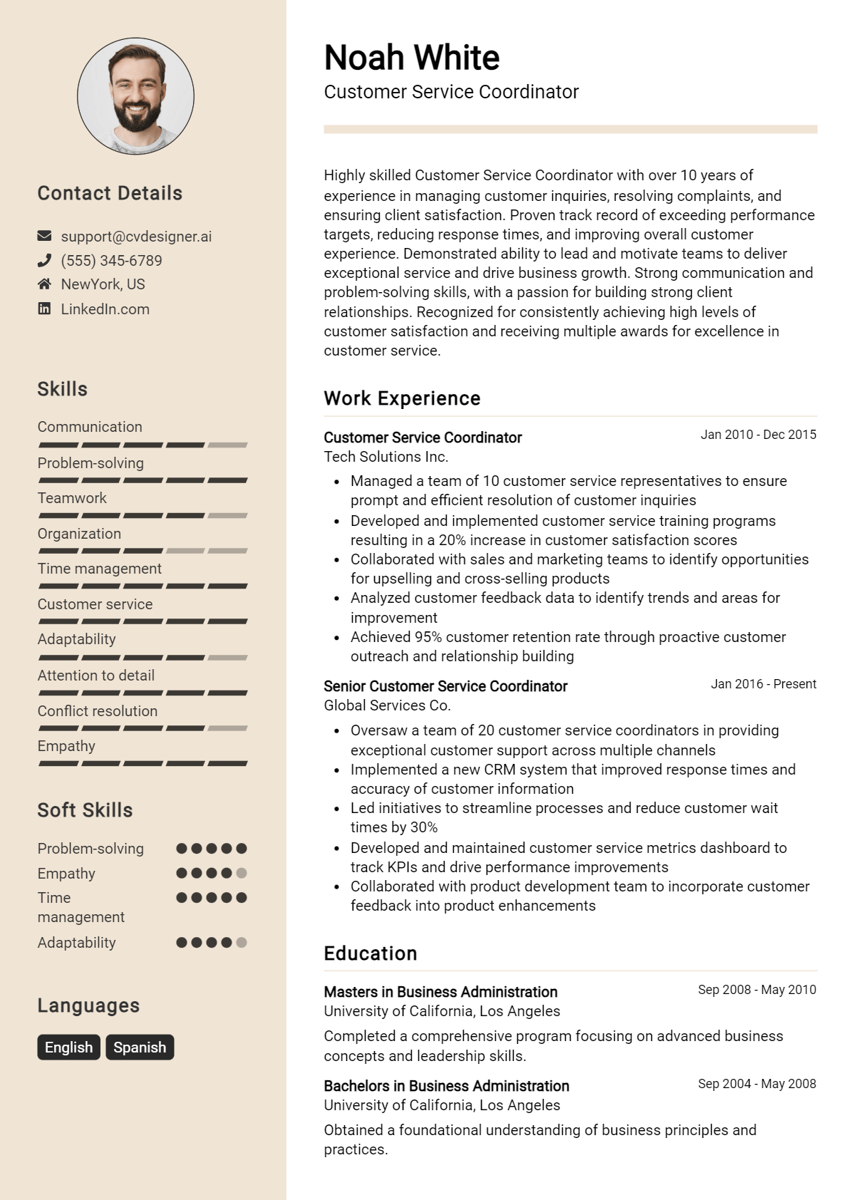 18 Customer Service Coordinator Resume Examples for 2026: Examples & Free Templates Preview