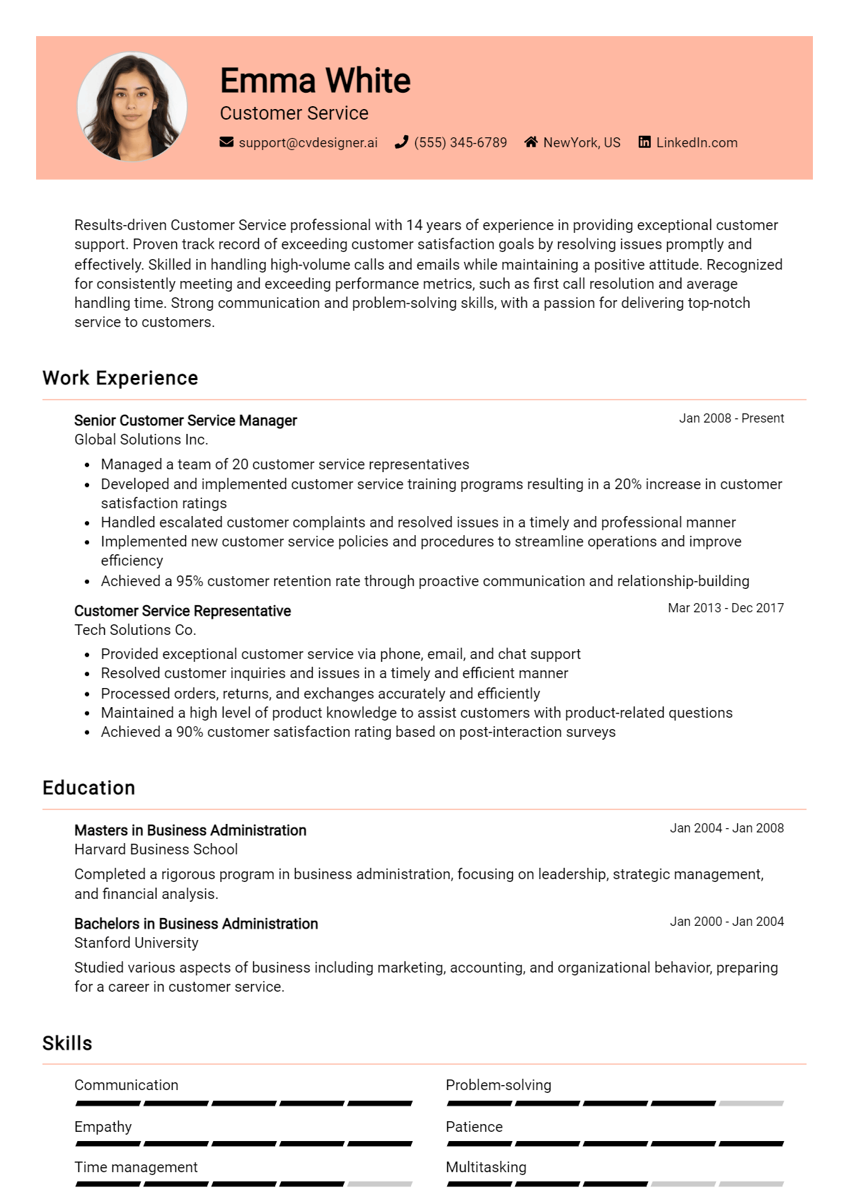 9 Customer Service Resume Examples And Templates for 2026 Preview