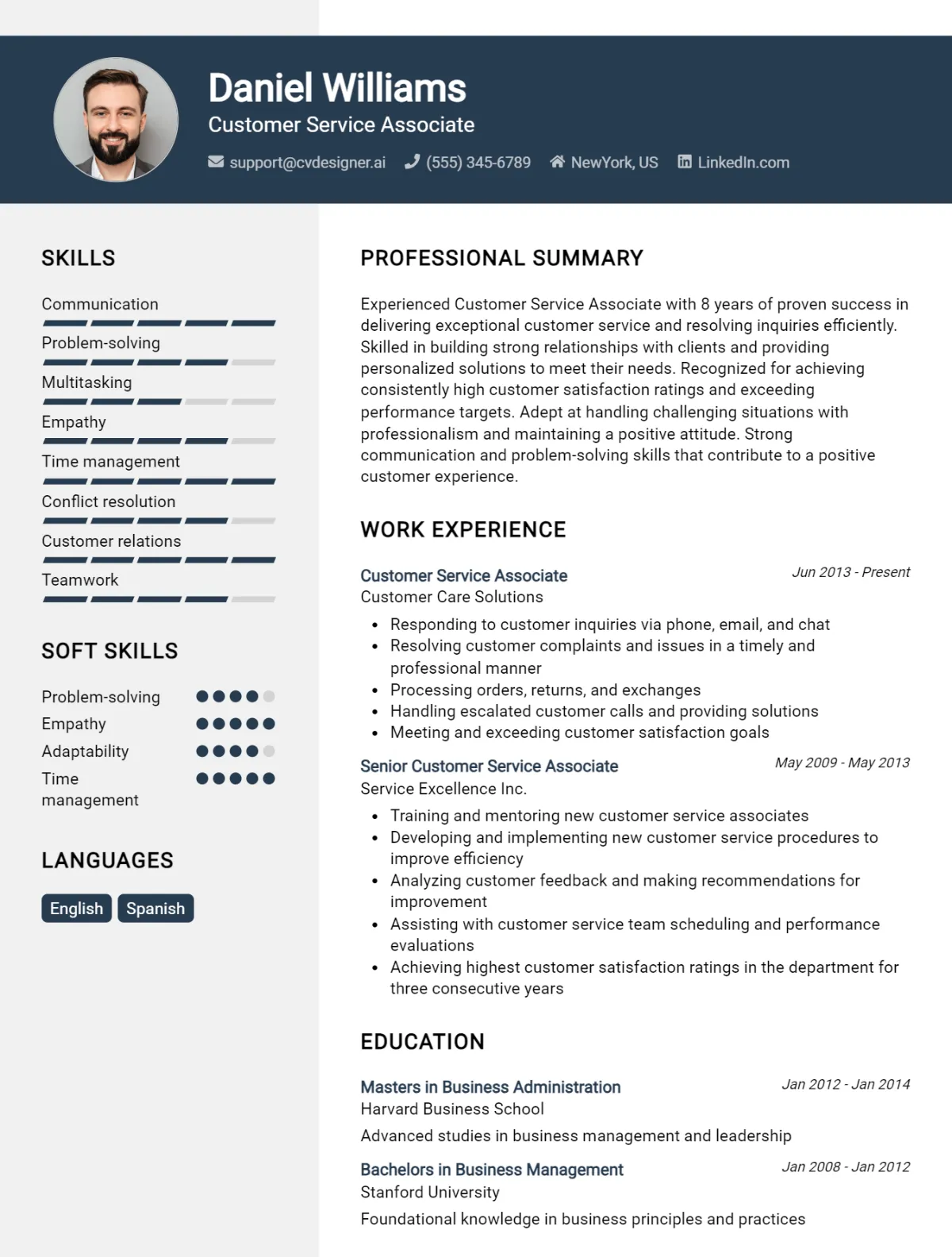 12 Customer Service Associate CV Examples For 2026 Preview