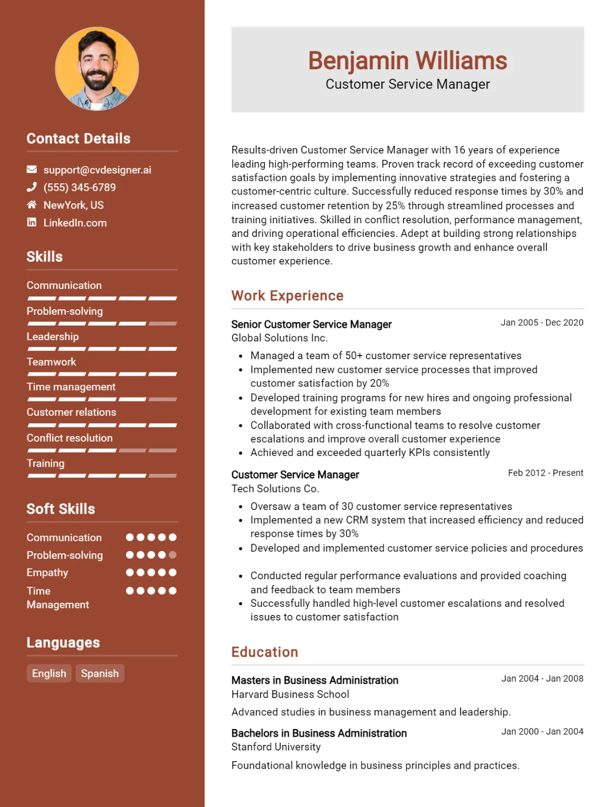 14 Customer Service Manager CV Examples And Templates For 2026 Preview