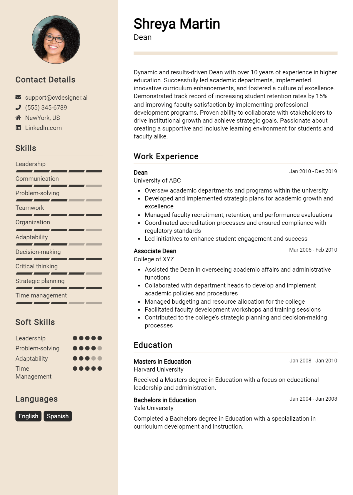 Dean Resume Example for 2026: Proven Tips & Templates Preview
