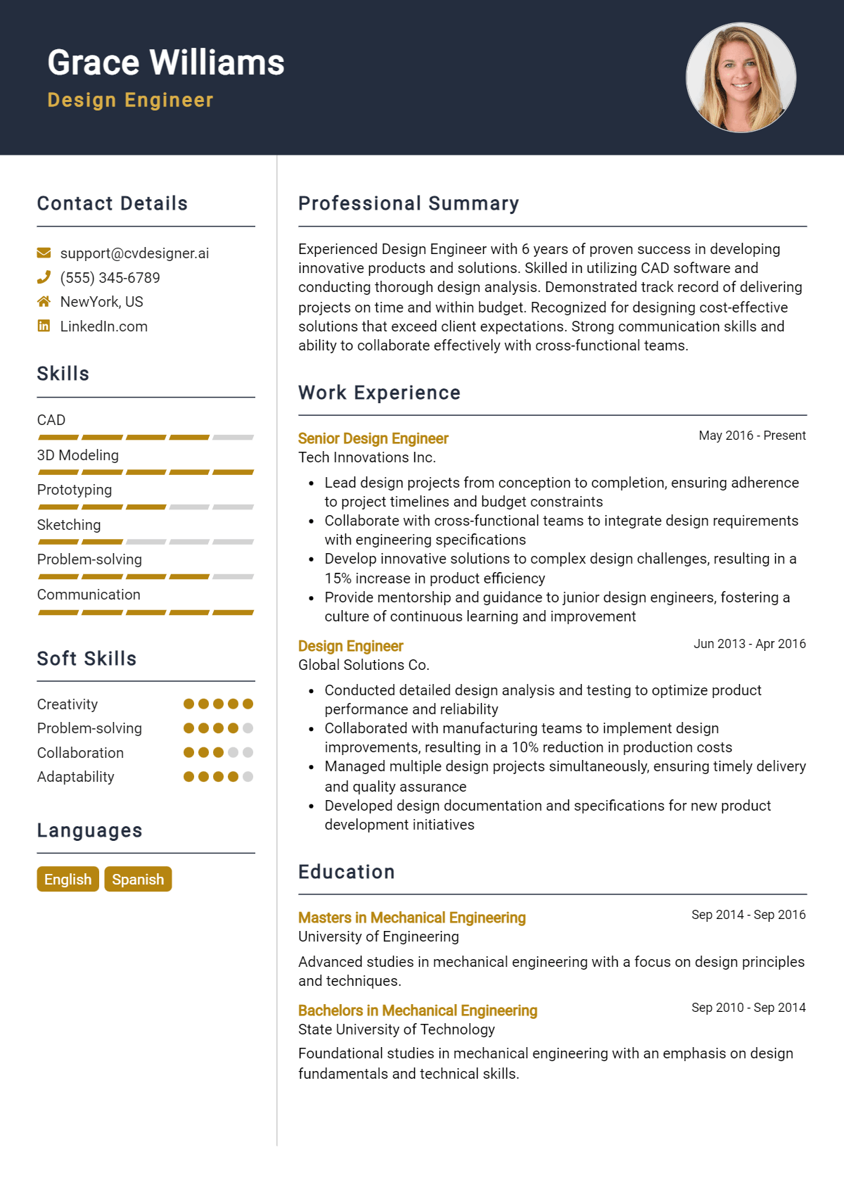 9 Design Engineer Resume Examples And Templates for 2026 Preview