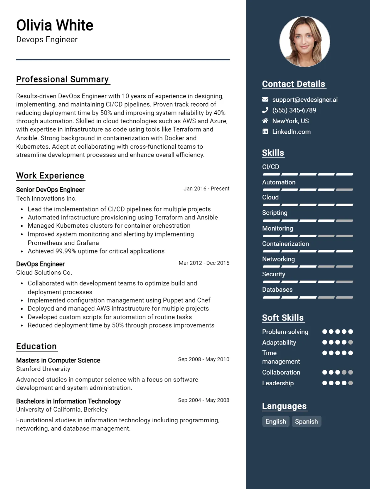 DevOps Engineer CV Example For 2026: Best Tips & Templates Preview