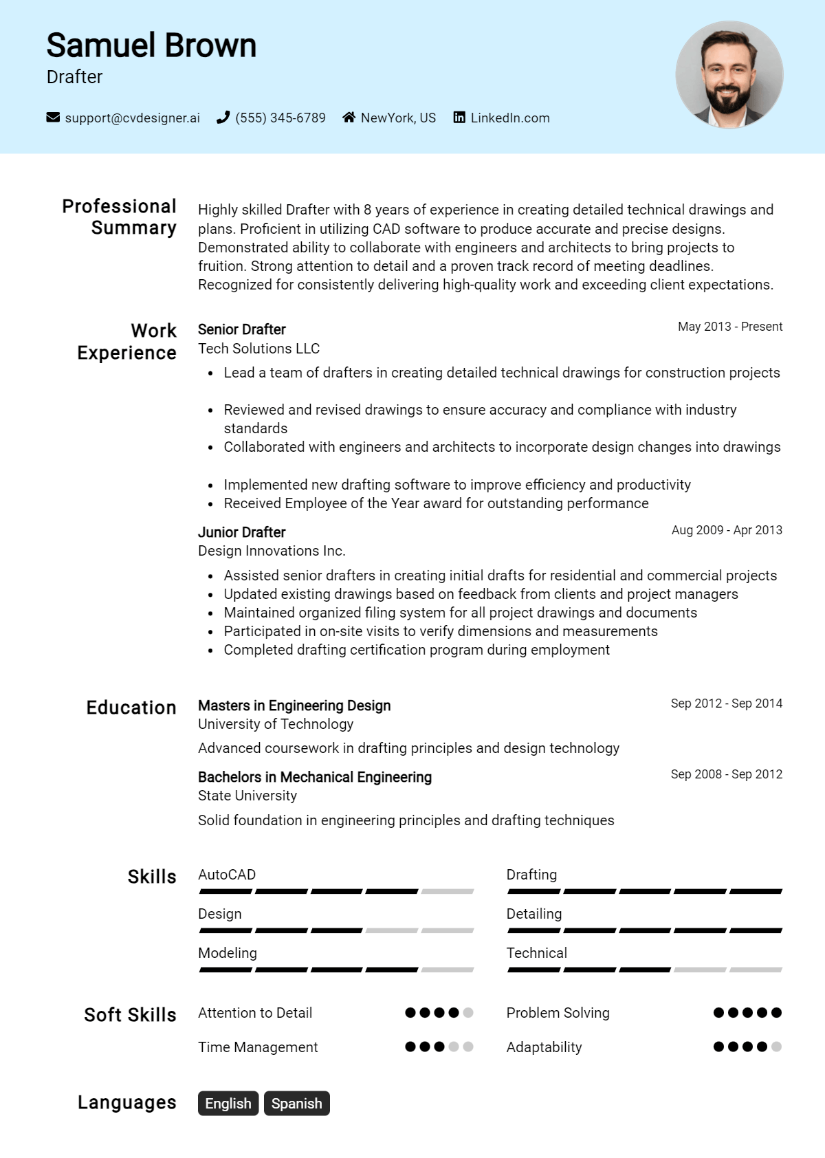 Drafter Resume Example for 2026: Proven Tips & Templates Preview
