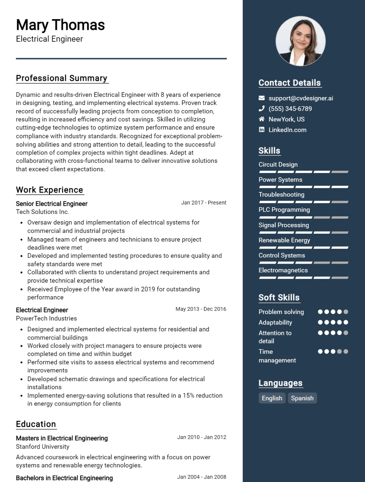 8 Electrical Engineer CV Examples And Writing Guide For 2026 Preview