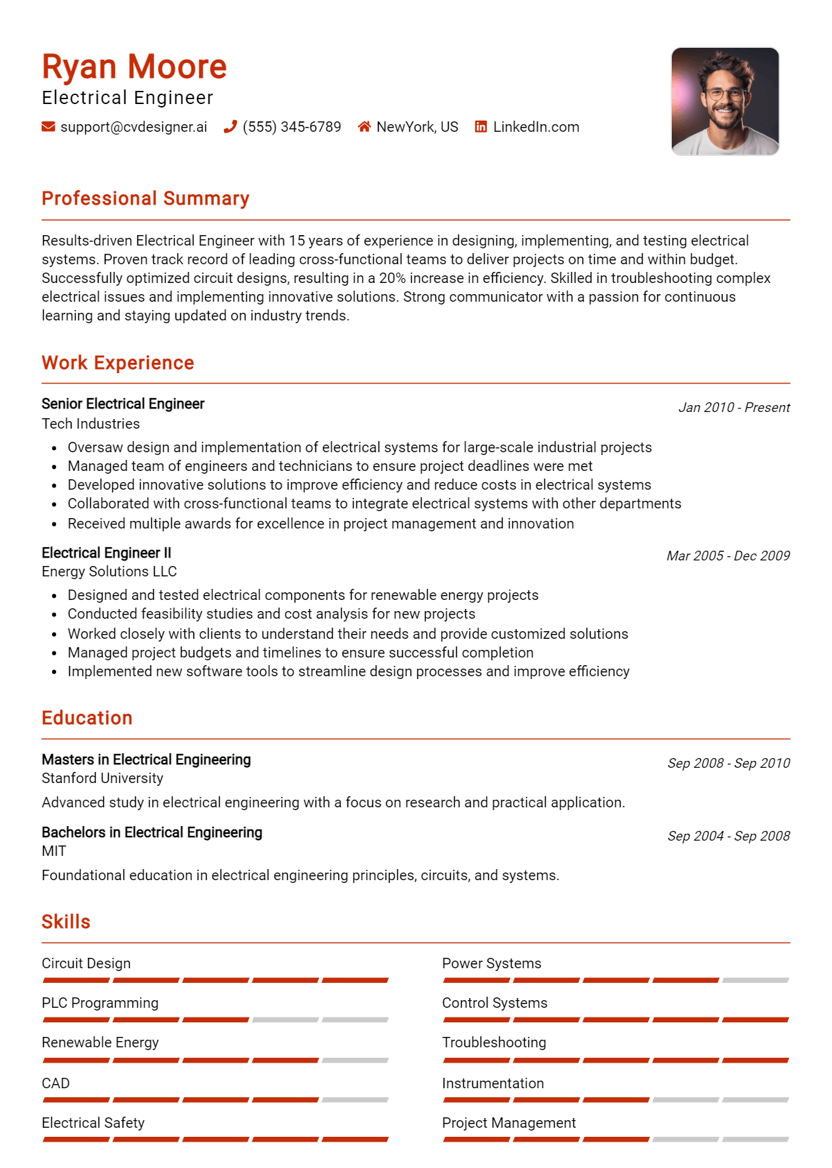 9 Electrical Engineer Resume Examples And Templates for 2026 Preview