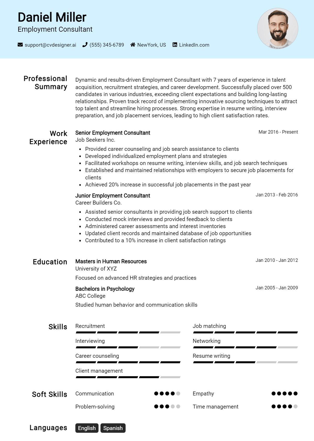 Employment Consultant Resume Example for 2026: Strategies & Templates Preview