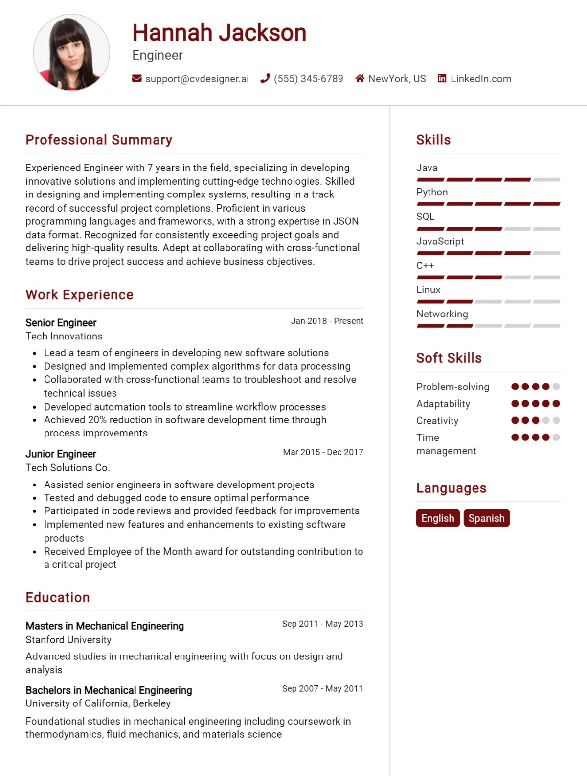32 Engineer CV Examples And Free Templates For 2026 Preview